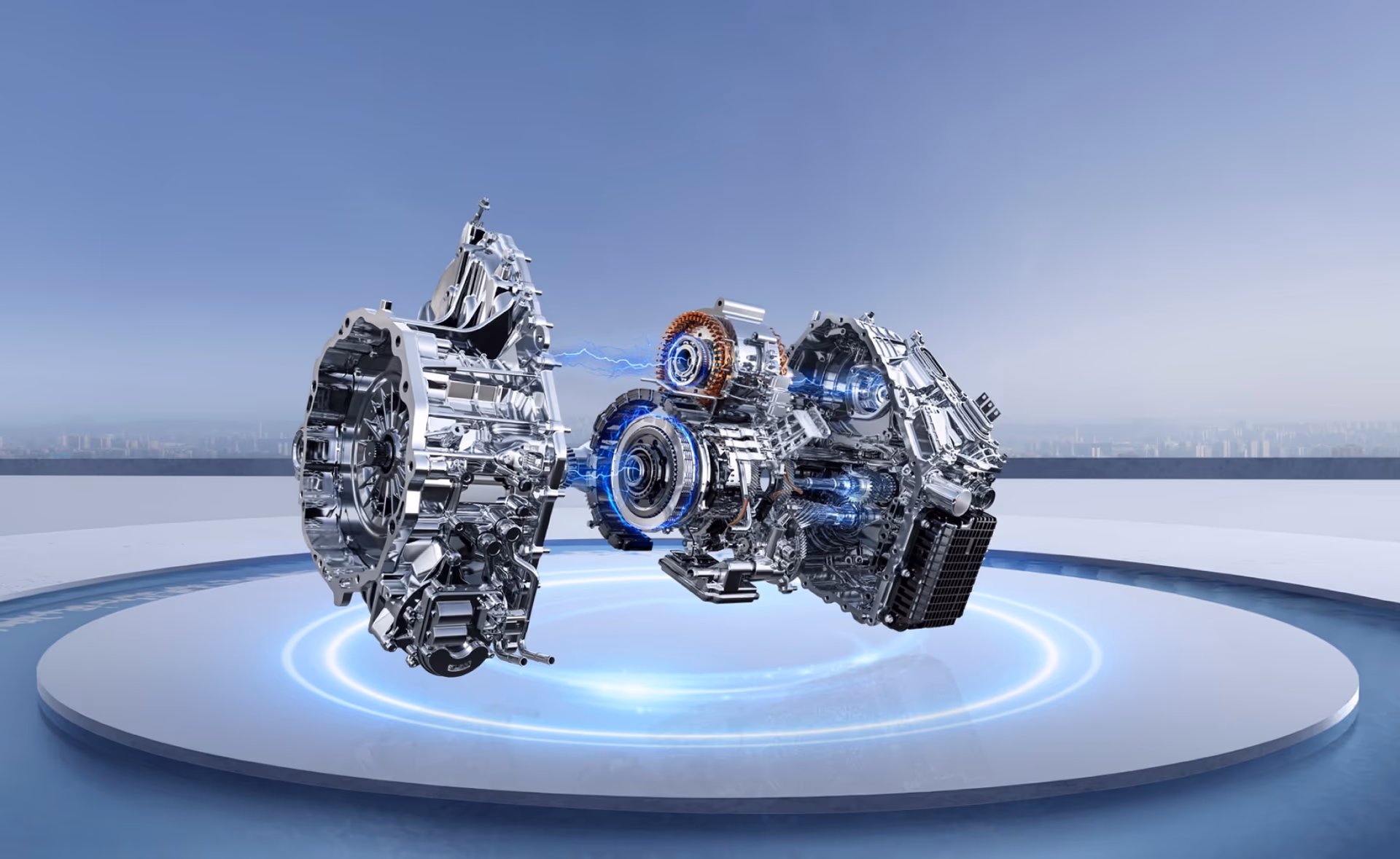 3-Speed Dedicated Hybrid Transmission + Dual Mode Electric System