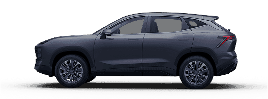 Dashing black side transparent