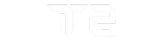 T2 logo white